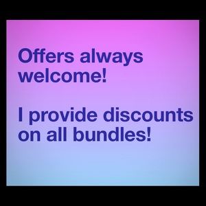 Offers welcome!